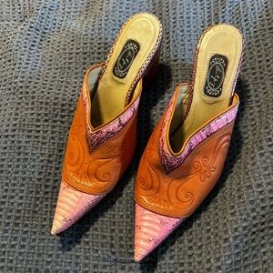 Salpy cowboy boot mules